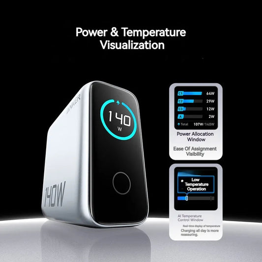 THE SMART SELECTIONS® ANKAR ZOLO FOUR-PORT GAN CHARGER 140 W